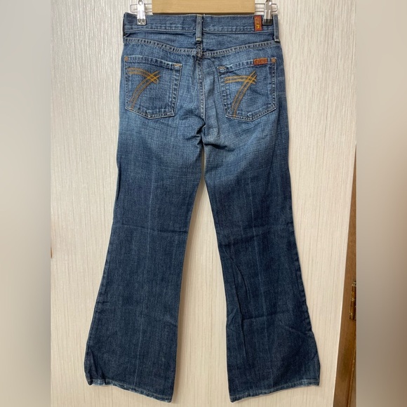 7 For All Mankind Bootcut Jeans - Size 26 | Made in USA | 100% Cotton Y2K Denim - Picture 8 of 8